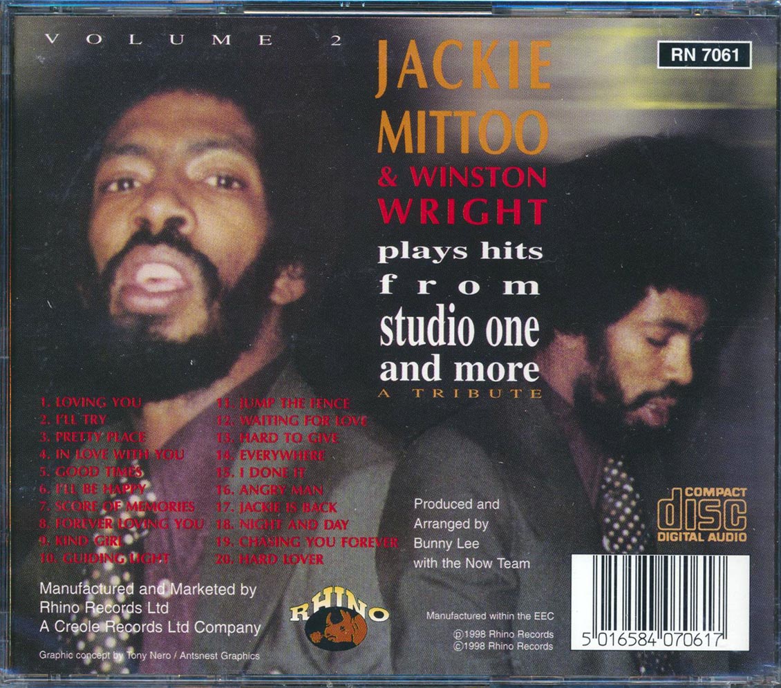 Jackie Mittoo, Winston Wright - Plays Hits From Studio One & More