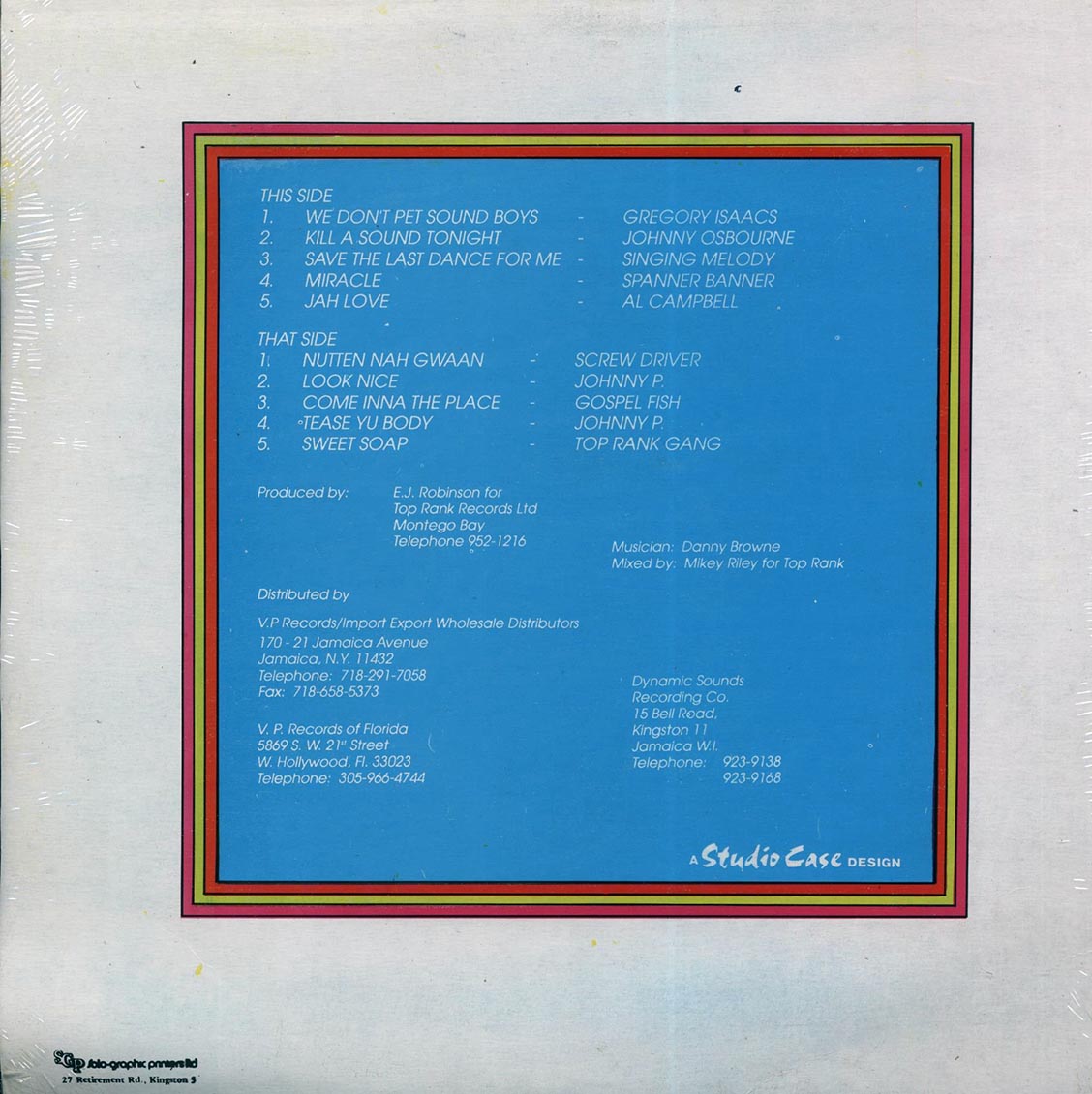 Johnny Osbourne, Gregory Isaacs, Al Campbell, Etc. - Reggae Soap (Jamaica press) (orig. press)