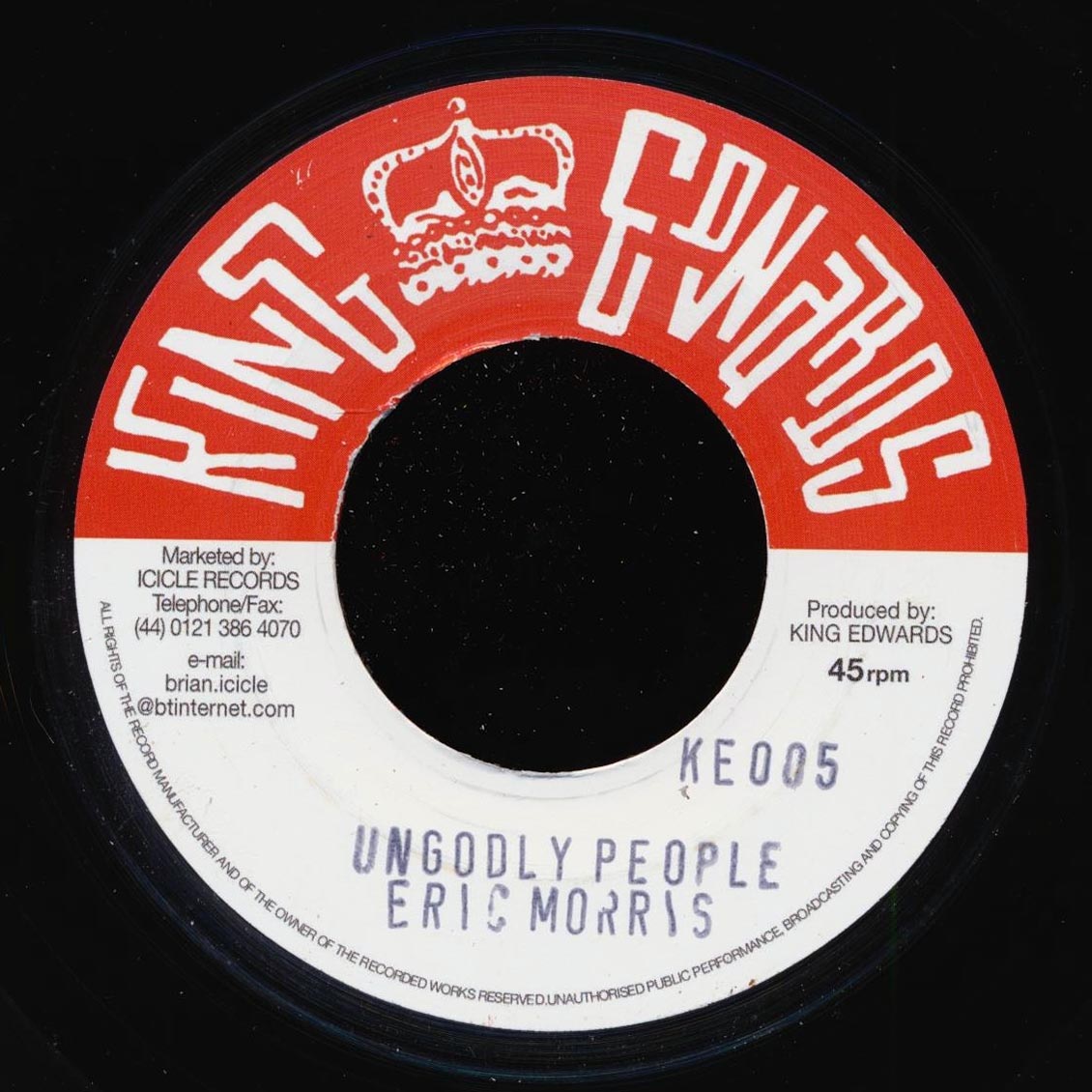 The Skatalites - Jones Town Special  /  Eric Morris - Ungodly People (UK press)