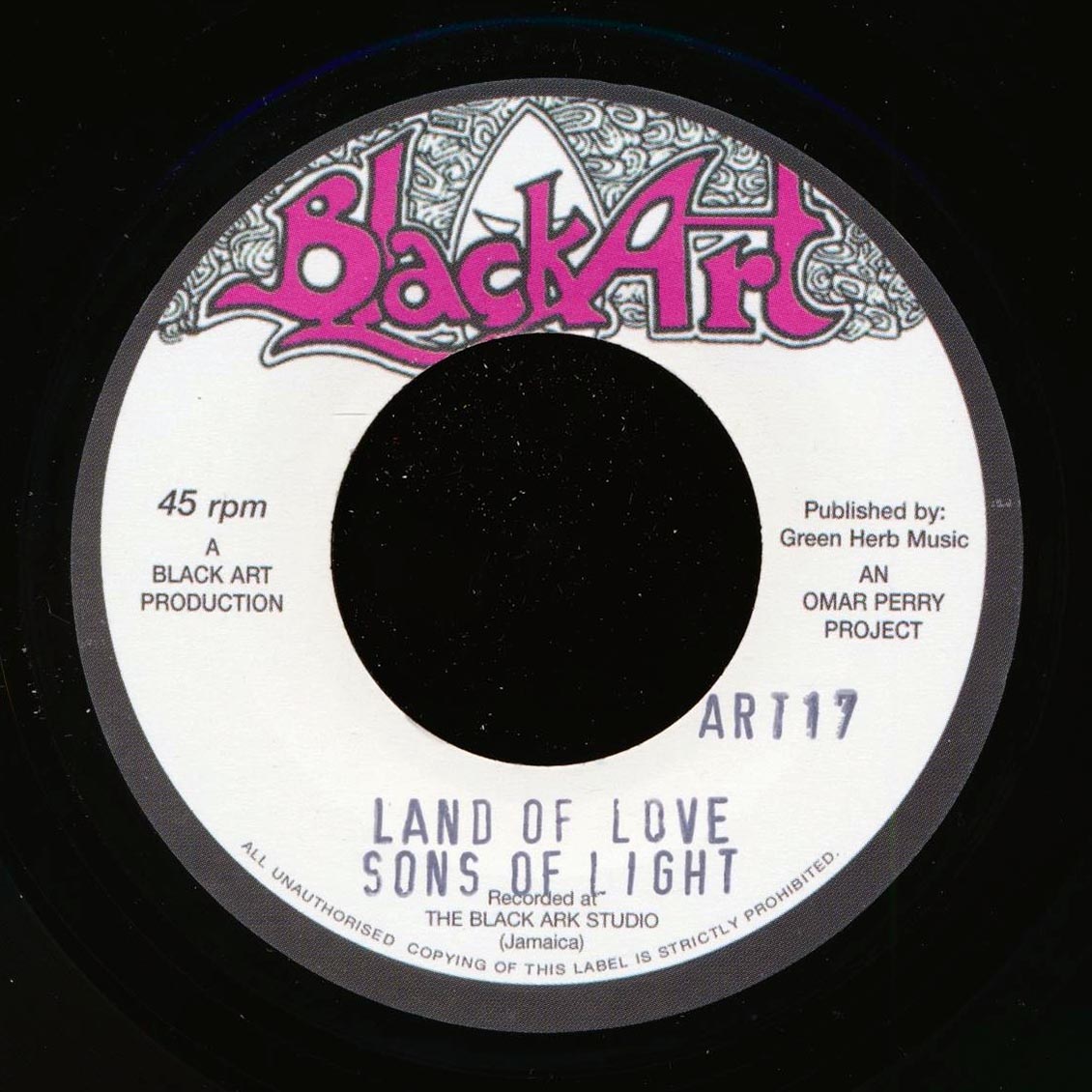 Sons Of Light - Land Of Love  /  The Upsetters - Land Of Dub (UK press)