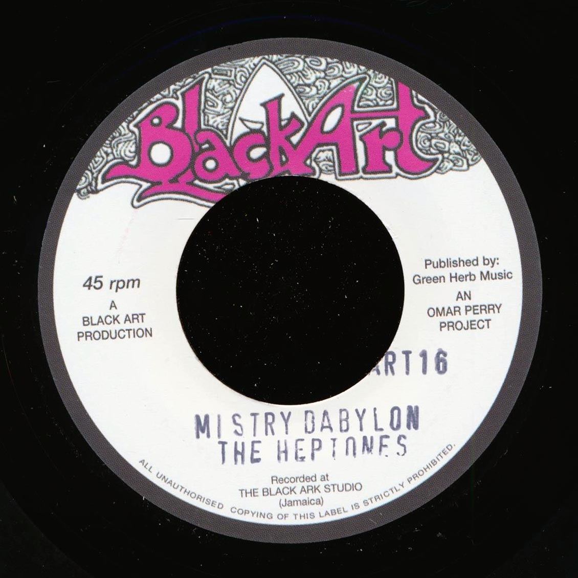 The Heptones - Mistry Babylon  /  The Upsetters - Mistry Dub (UK press)