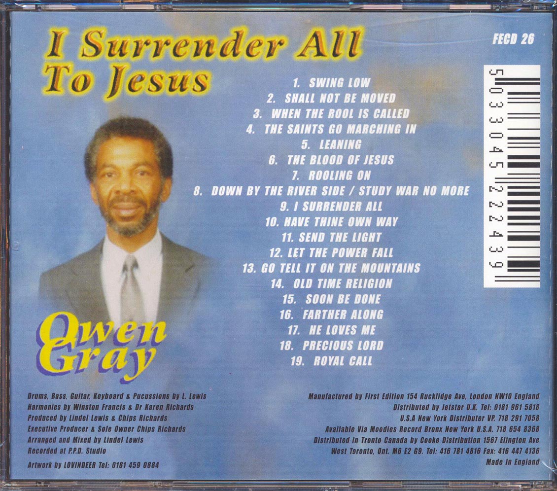 Owen Gray - I Surrender All To Jesus