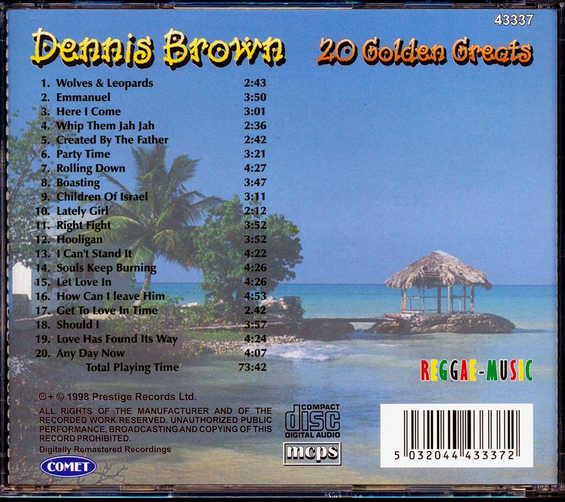 Dennis Brown - 20 Golden Greats (20 tracks)