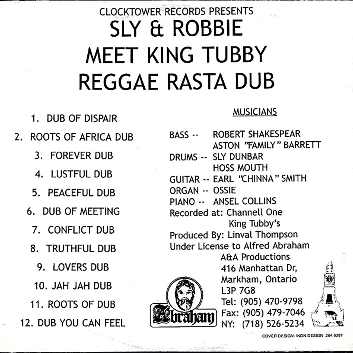 King Tubby, Sly & Robbie - Reggae Rasta Dub: Sly & Robbie Meet King Tubby
