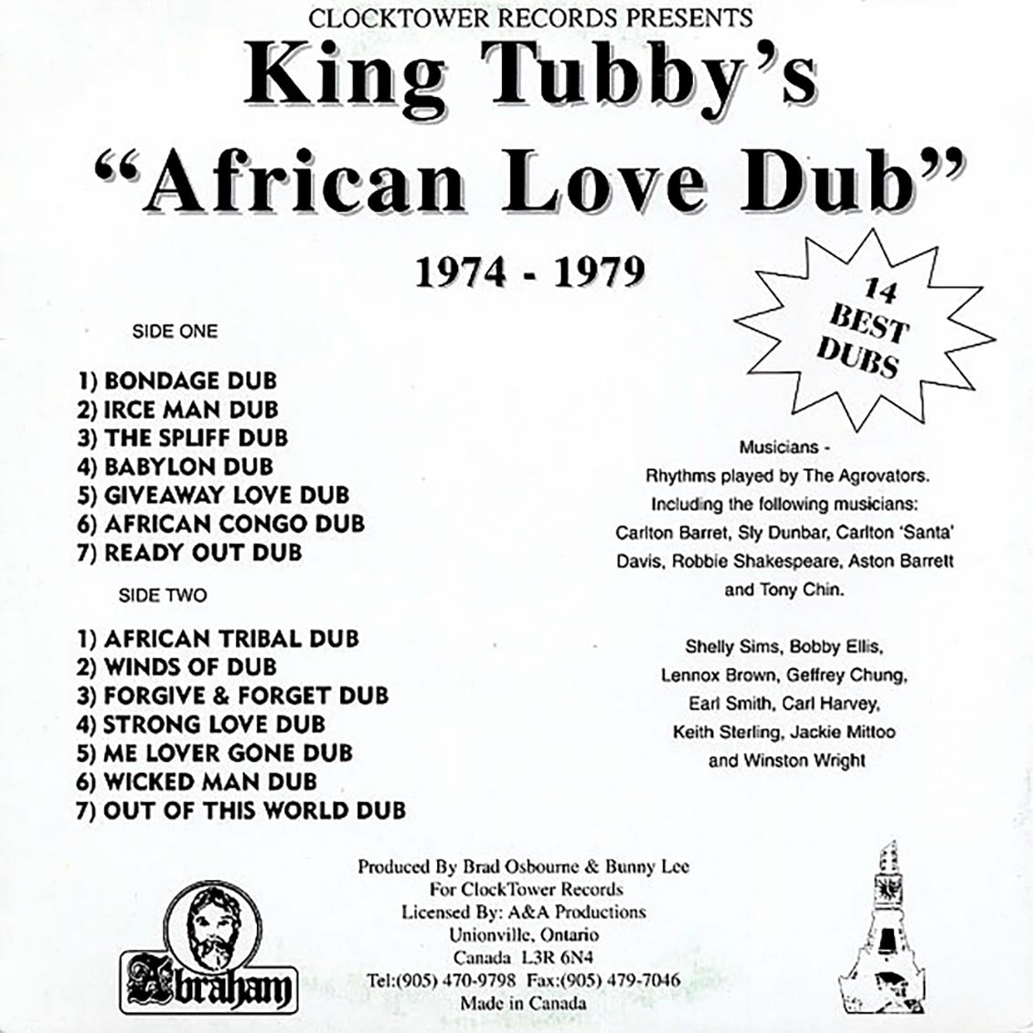 King Tubby - African Love Dub