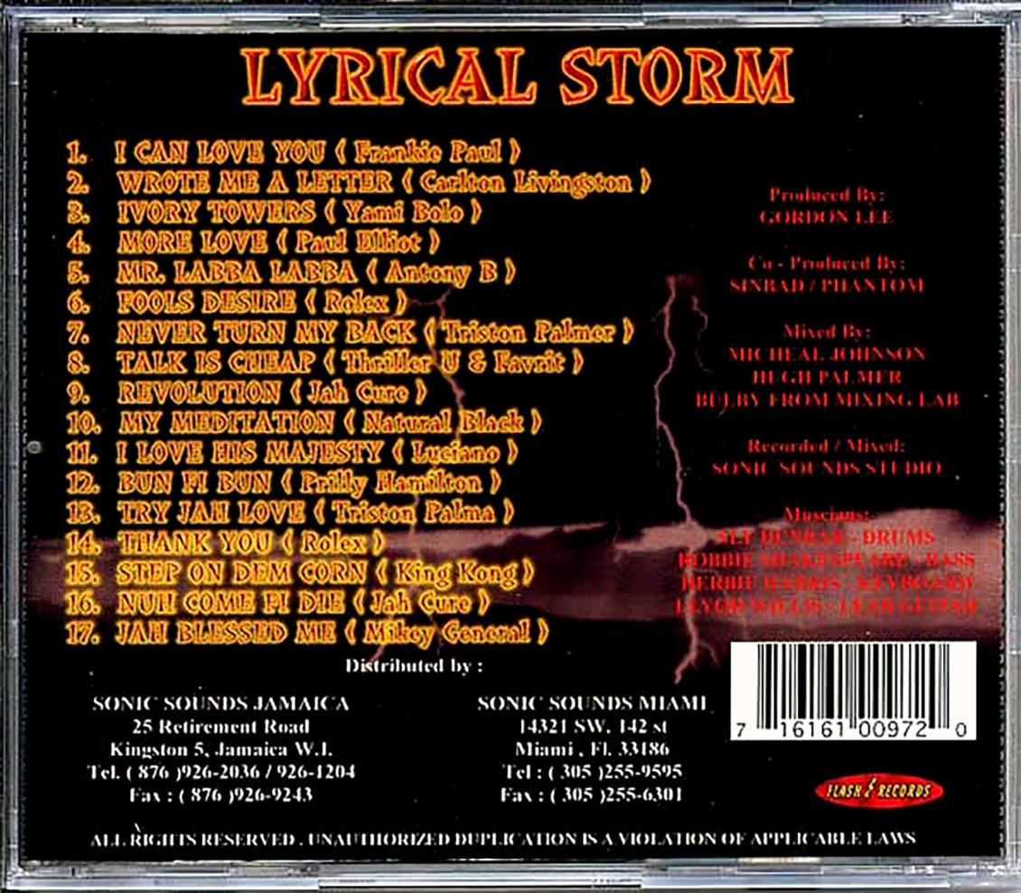 Various - Lyrical Storm: Tempo & Talk Is Cheap Rhythms