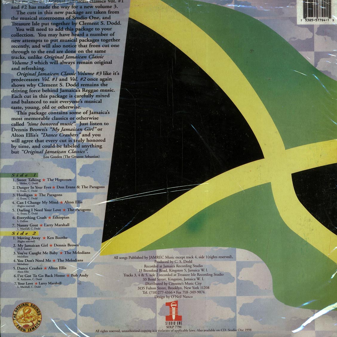 The Heptones, Alton Ellis, Ken Boothe, Etc. - Original Jamaican Classics Volume 3