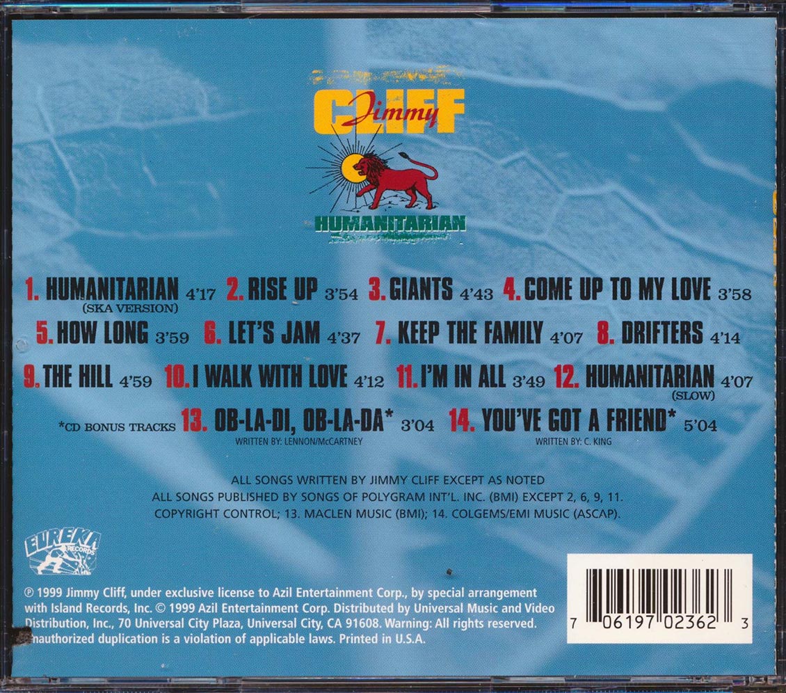 Jimmy Cliff - Humanitarian (marked/ltd stock)
