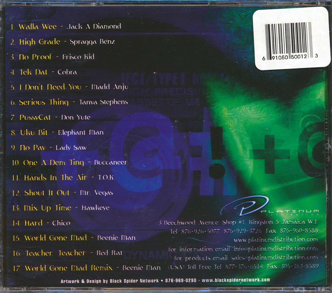 Beenie Man, Tanya Stephens, Lady Saw, Mr. Vegas, Etc: - Grass Cyaat Rhythm (rhythm: "Grass Cyaat")