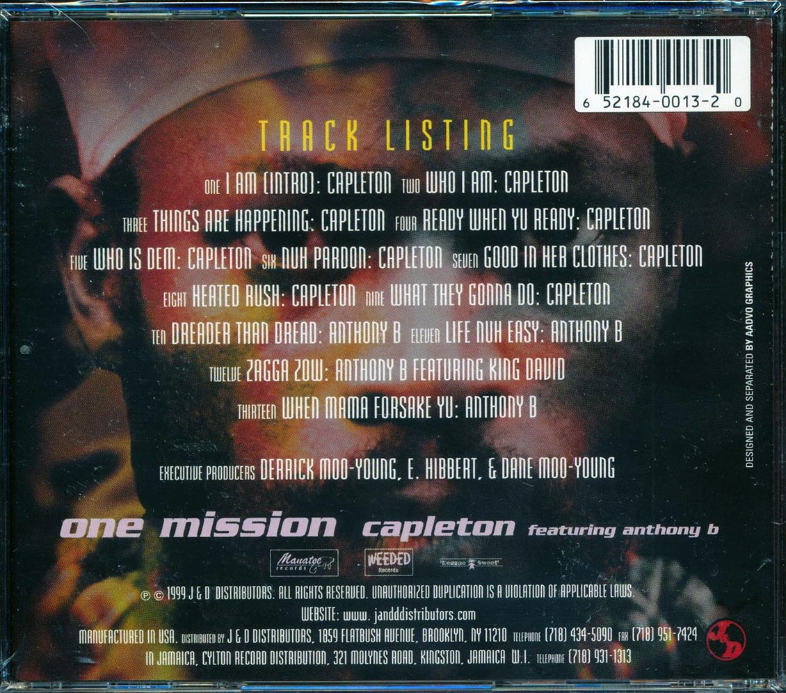 Capleton, Anthony B - One Mission