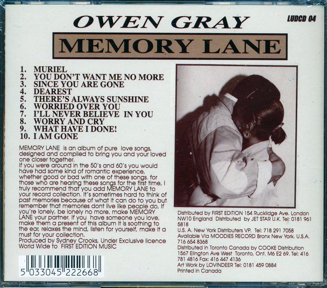 Owen Gray - Memory Lane Volume 1