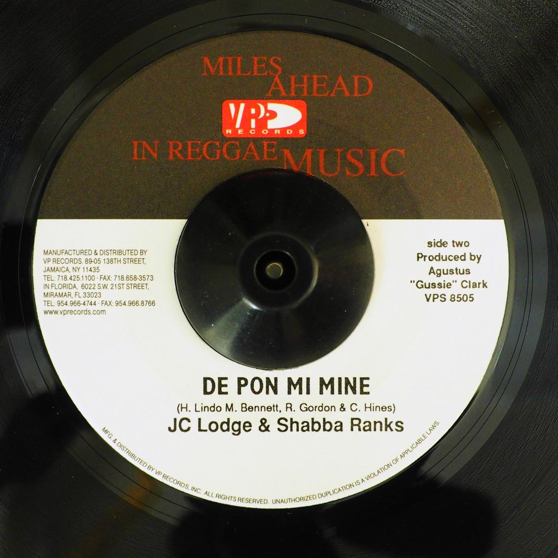 JC Lodge - Telephone Love  /  JC Lodge & Shabba Ranks - De Pon Mi Mine (rhythm: "Telephone Love AKA Rumors")