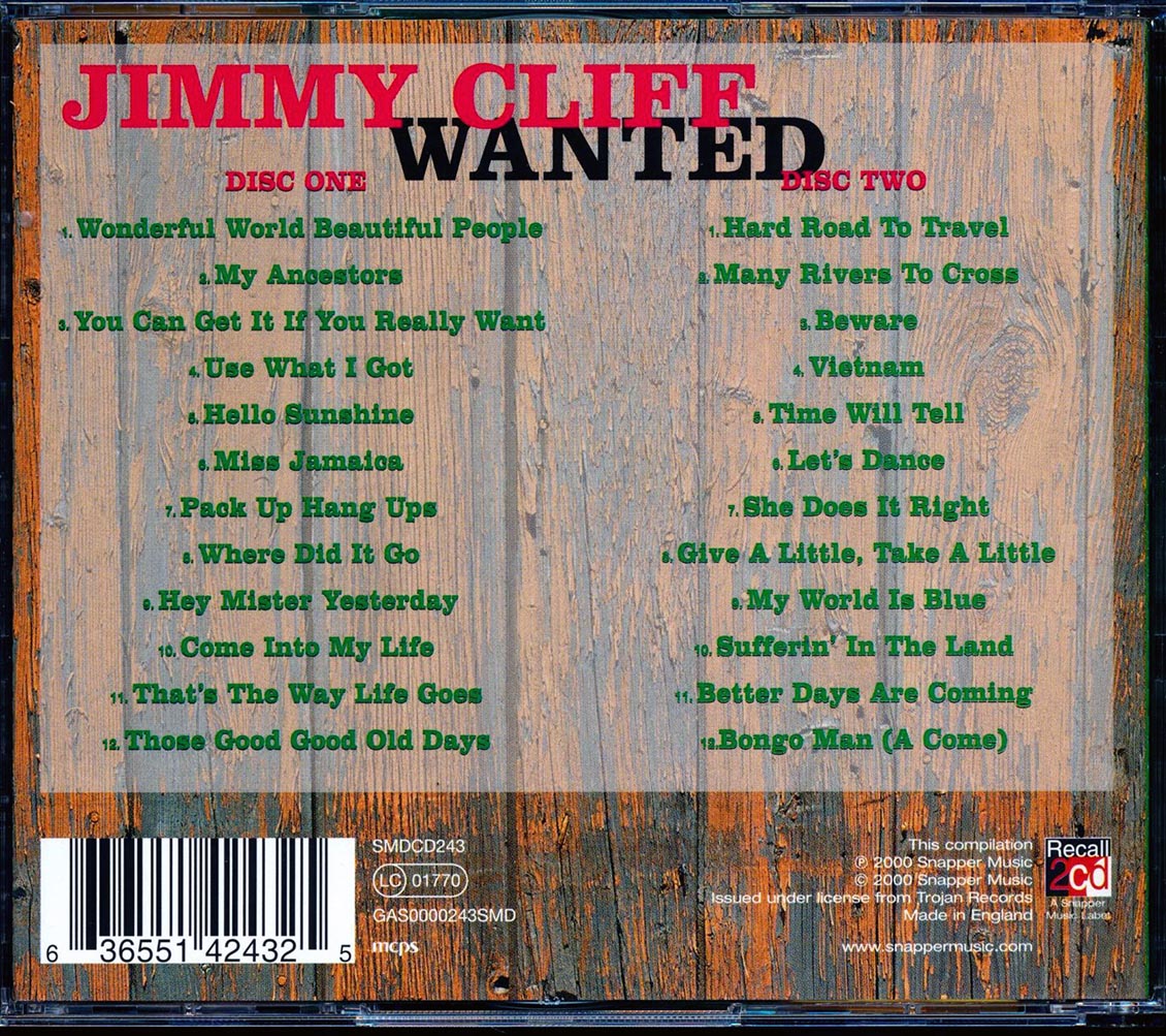 Jimmy Cliff - Wanted (24 tracks) (2xCD)
