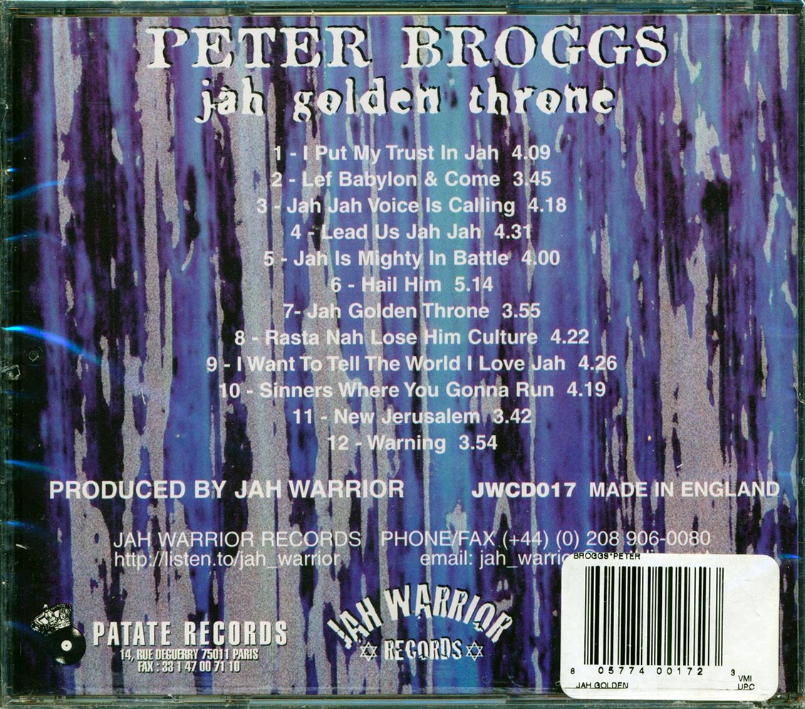 Peter Broggs - Jah Golden Throne