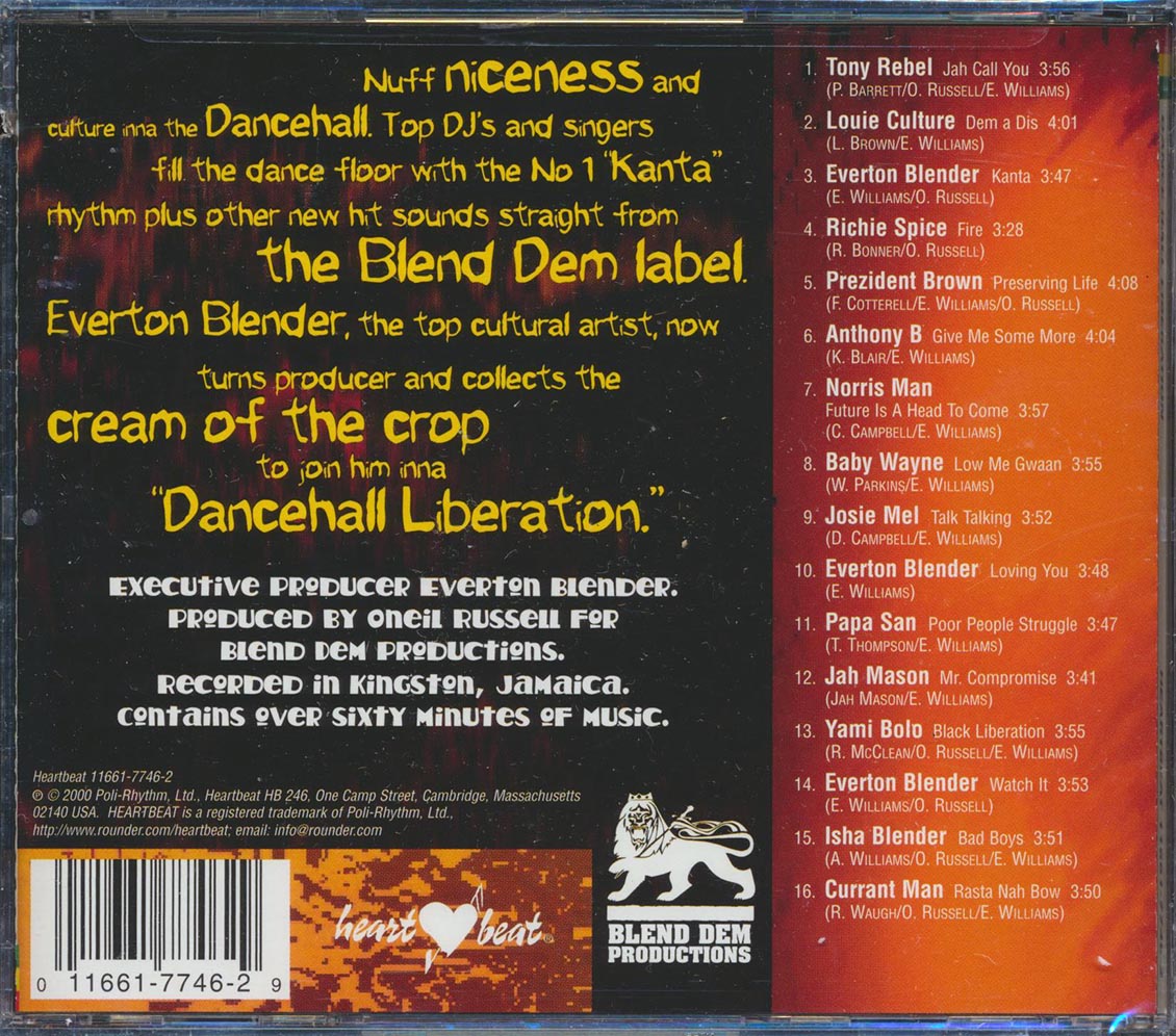 Richie Spice, Jah Mason, Tony Rebel, Everton Blender, Etc. - Dancehall Liberation