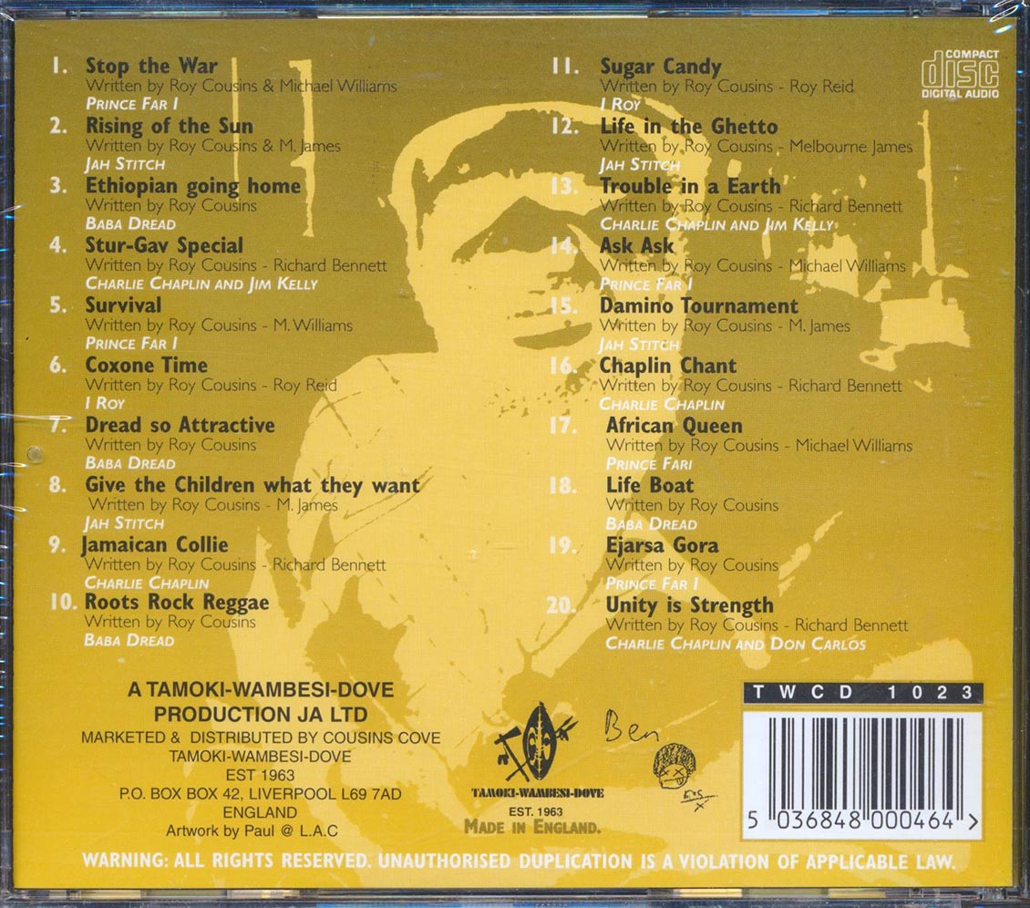 Prince Far I, Charlie Chaplin, Jim Kelly, I Roy, Jah Stitch - Bushyard Telegraph (20 tracks)