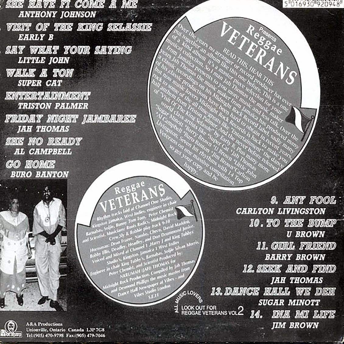 Barry Brown, Early B, Carlton Livingston, Etc. - Midnight Rock Presents Reggae Veterans Volume 1