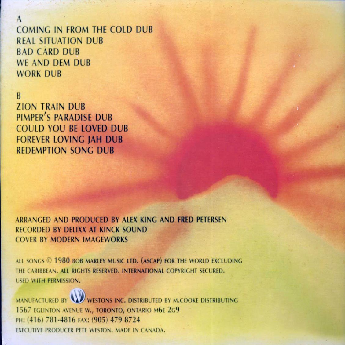 Delixx - Uprising In Dub (Bob Marley 'Uprising' Album In Dub) (Jamaica press)
