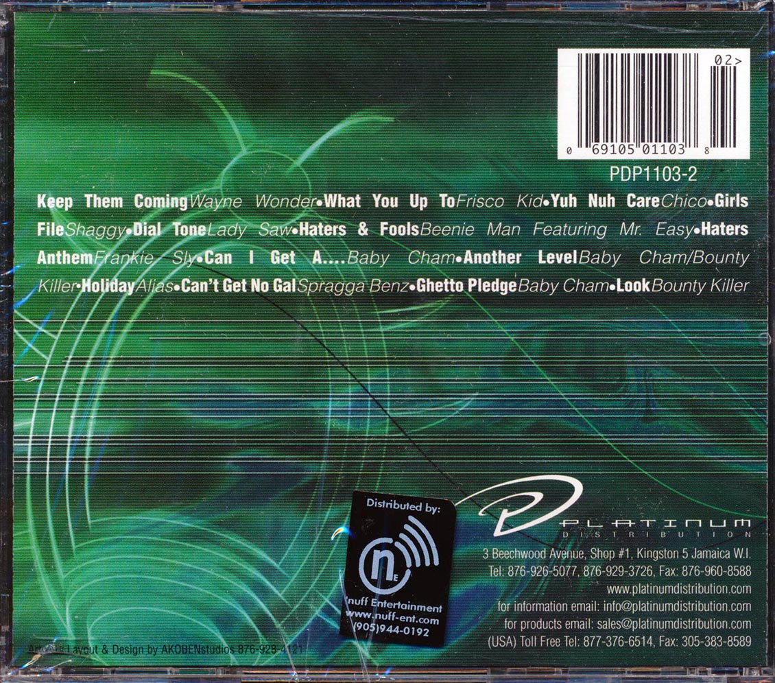 Bounty Killer, Beenie Man, Shaggy, Wayne Wonder, Etc. - Platinum Jam 2000 (Bug & Clone Rhythms)