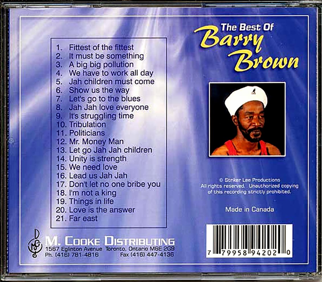 Barry Brown - Best Of Barry Brown (21 tracks)