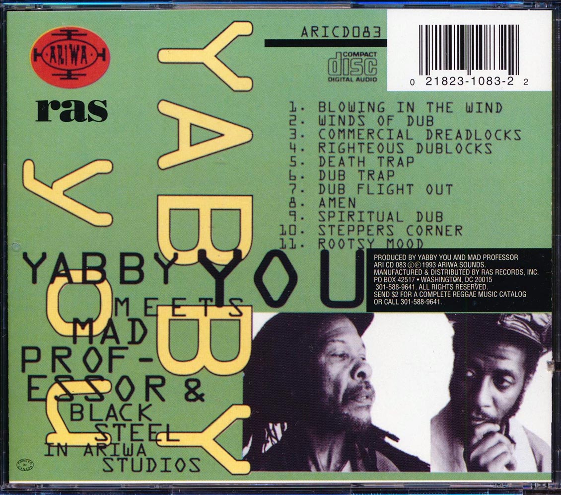 Yabby You, Mad Professor - Yabby You Meets Mad Professor & Black Steel At Ariwa Studios (marked/ltd stock)