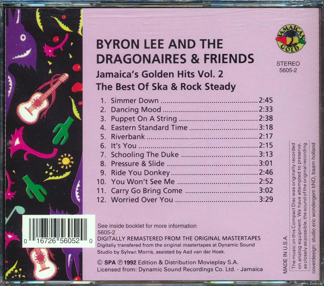 Byron Lee & The Dragonaires - Golden Hits 2: Ska & Rock Steady