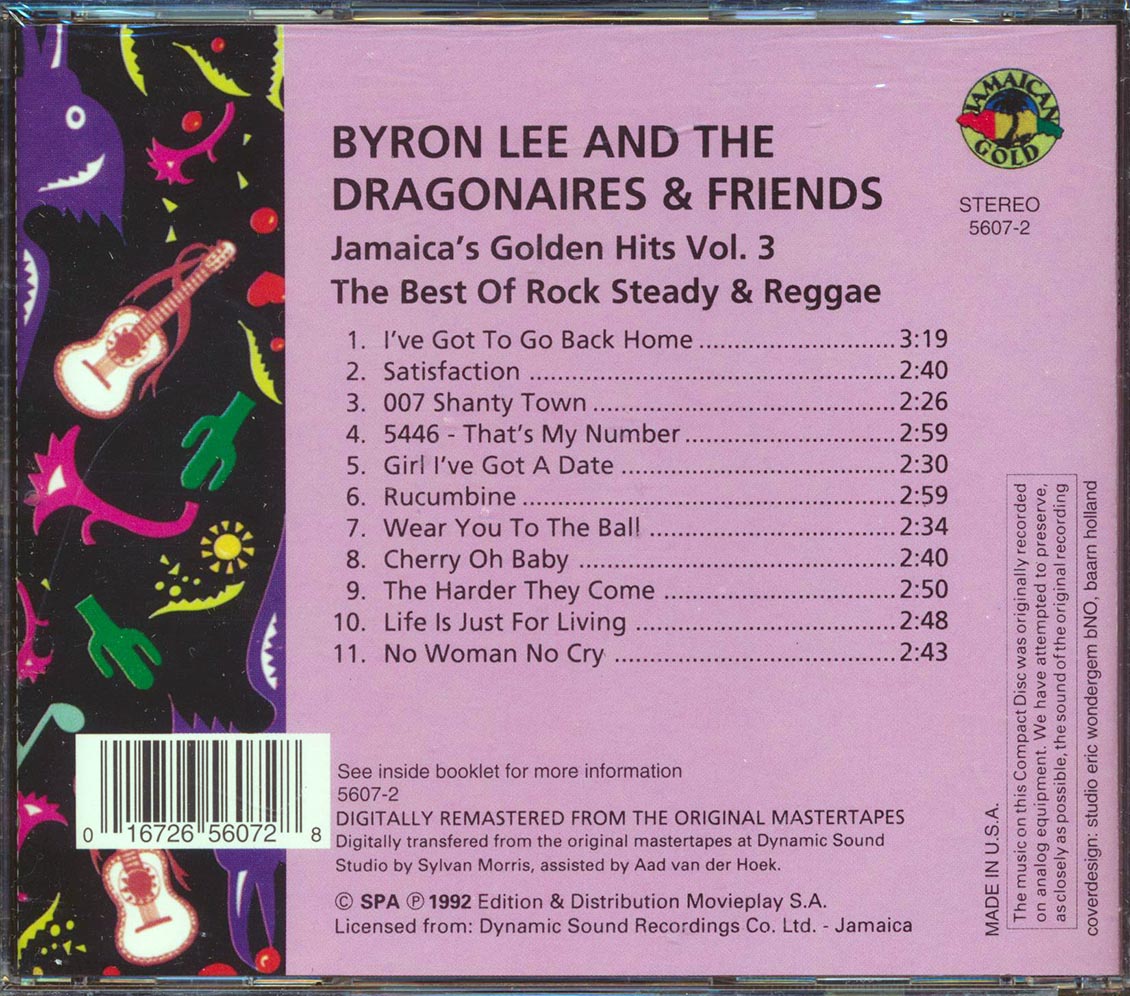 Byron Lee & The Dragonaires - Golden Hits 3: Rock Steady & Reggae