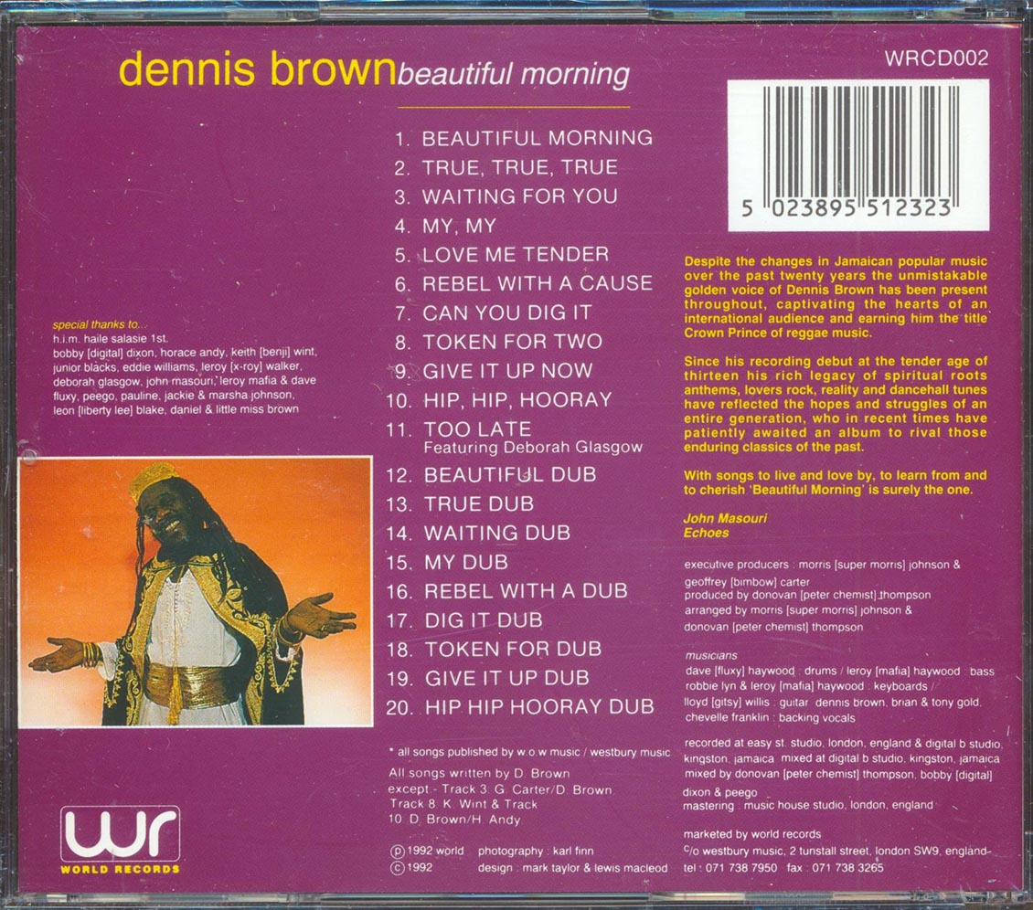 Dennis Brown - Beautiful Morning (20 tracks)