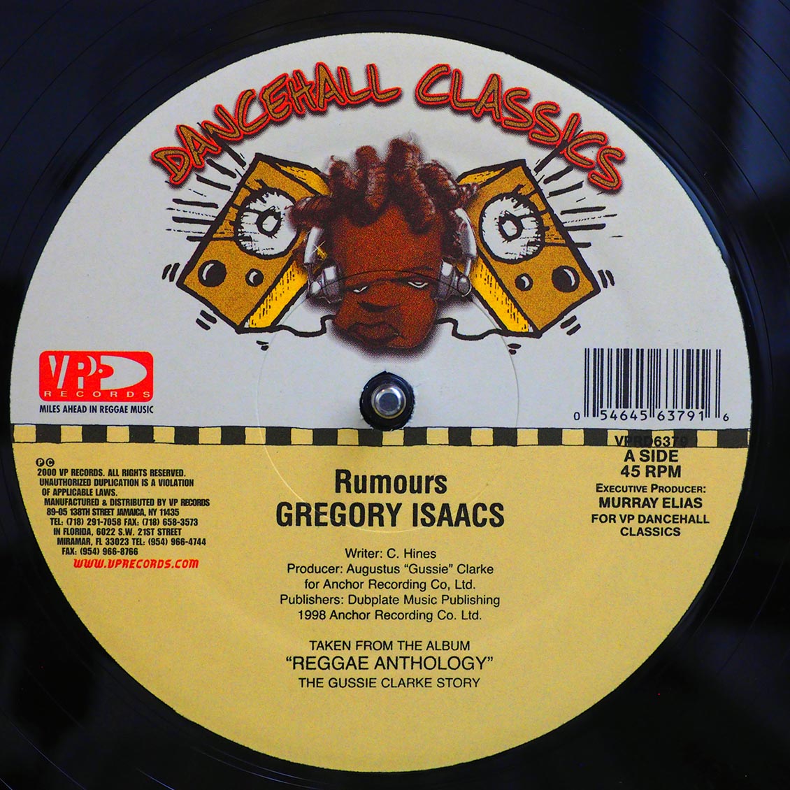 Gregory Isaacs - Rumours  /  Version (rhythm: "Telephone Love AKA Rumors")