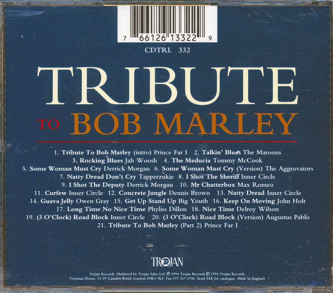 Prince Far I, Inner Circle, Phyllis Dillon, Tommy McCook, Etc. - Tribute To Bob Marley (21 tracks)
