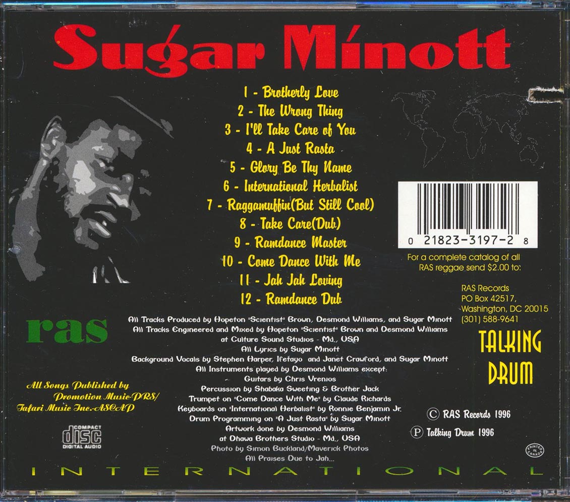 Sugar Minott - International (marked/ltd stock)