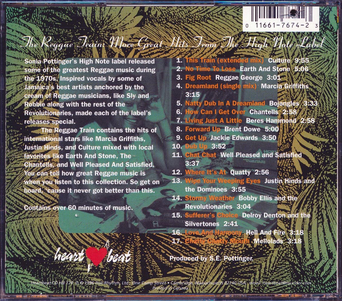 Earth & Stone, Reggae George, Hell & Fire, Bojangles, Culture, Etc. - The Reggae Train: More Great Hits From The High Note Label (marked/ltd stock)