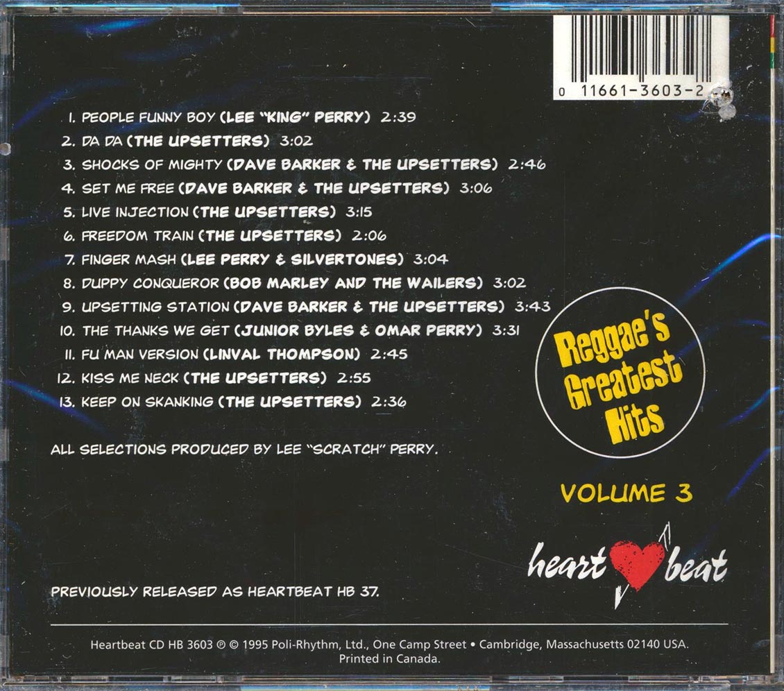 Lee Perry, Jr. Byles, Bob Marley, Etc. - Reggae's Greatest Hits 3 (marked/ltd stock)