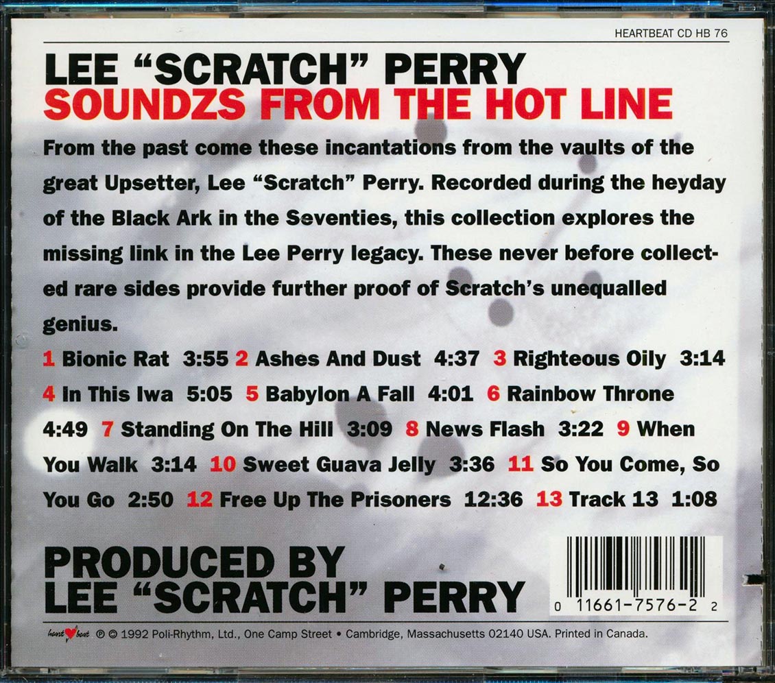 Lee Perry - Soundzs From The Hot Line (marked/ltd stock)