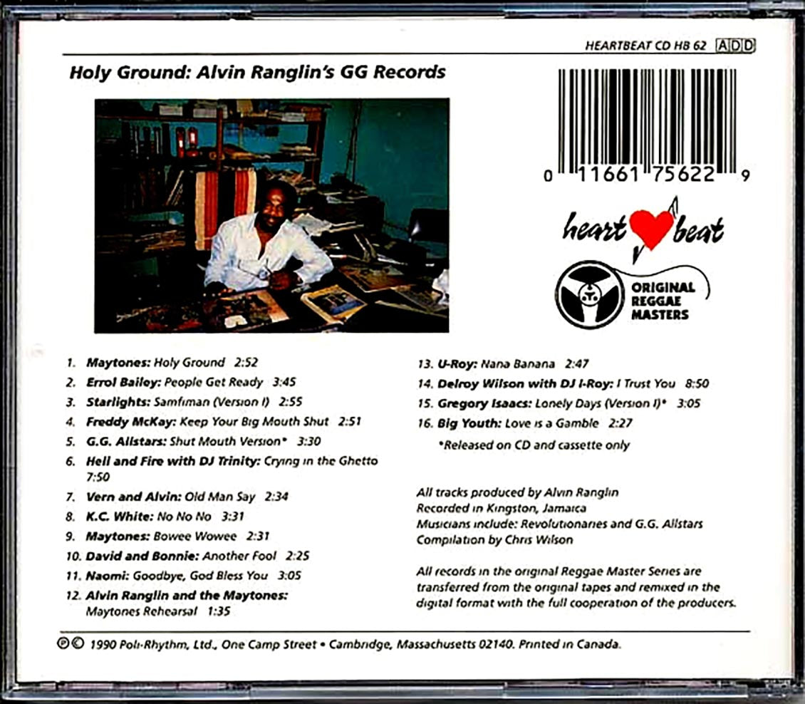 Hell & Fire, Naomi, Maytones, Etc. - Holy Ground: Alvin Ranglin's GG Records (marked/ltd stock)