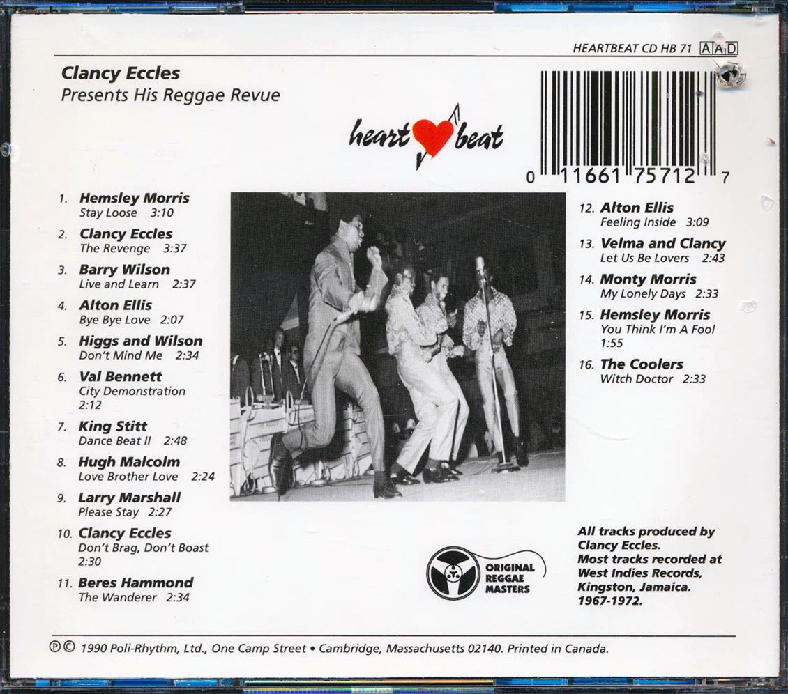 Clancy Eccles, Alton Ellis, Larry Marshall, King Stitt, Etc. - Clancy Eccles Presents His Reggae Revue: Rock Steady Intensified! (marked/ltd stock)