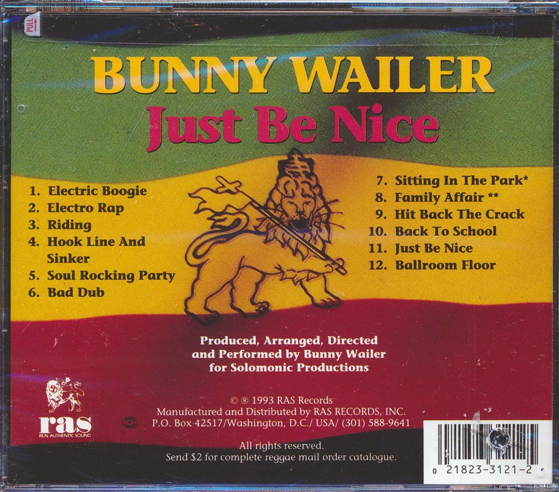 Bunny Wailer - Just Be Nice (marked/ltd stock)