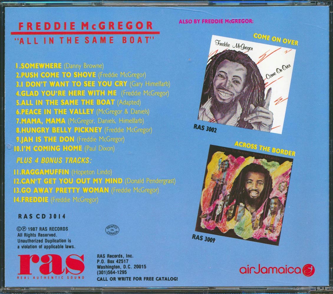 Freddie McGregor - All In The Same Boat (marked/ltd stock)