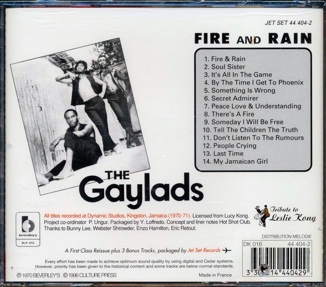 Gaylads - Fire & Rain (marked/ltd stock)