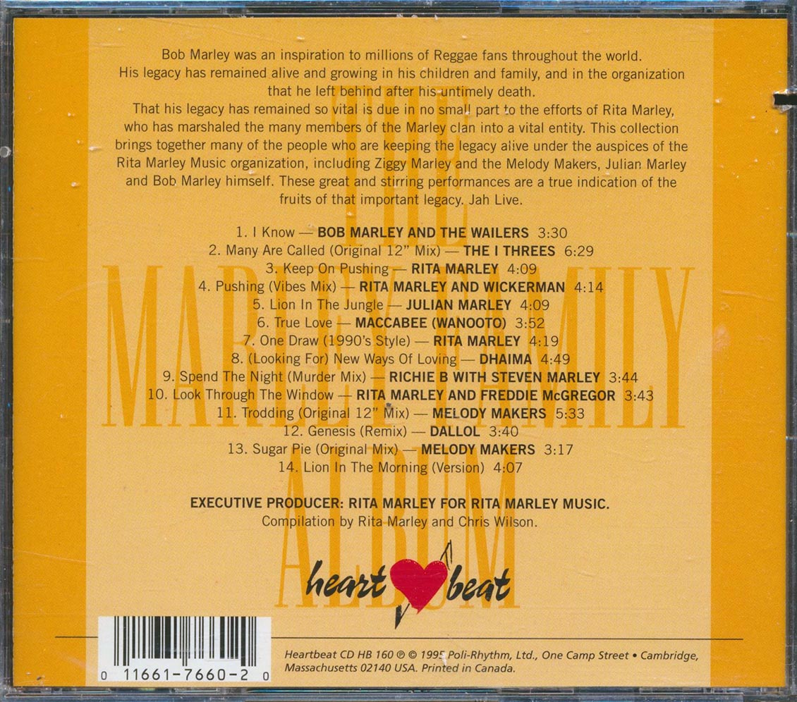 Bob Marley, Julian Marley, Stephen Marley, Rita Marley, Dhaima, Dallol, Etc. - Marley Family Album (marked/ltd stock)