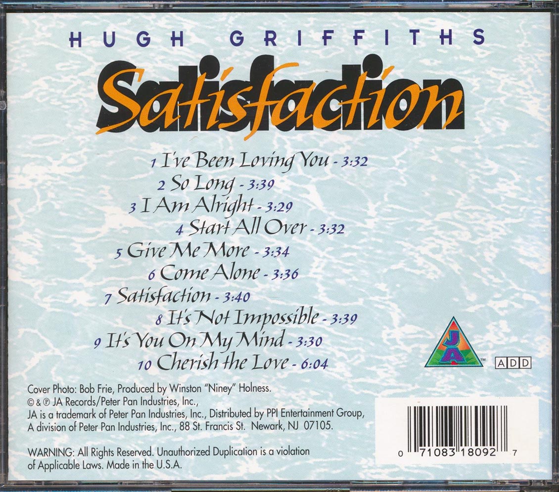 Hugh Griffiths - Satisfaction (marked/ltd stock)
