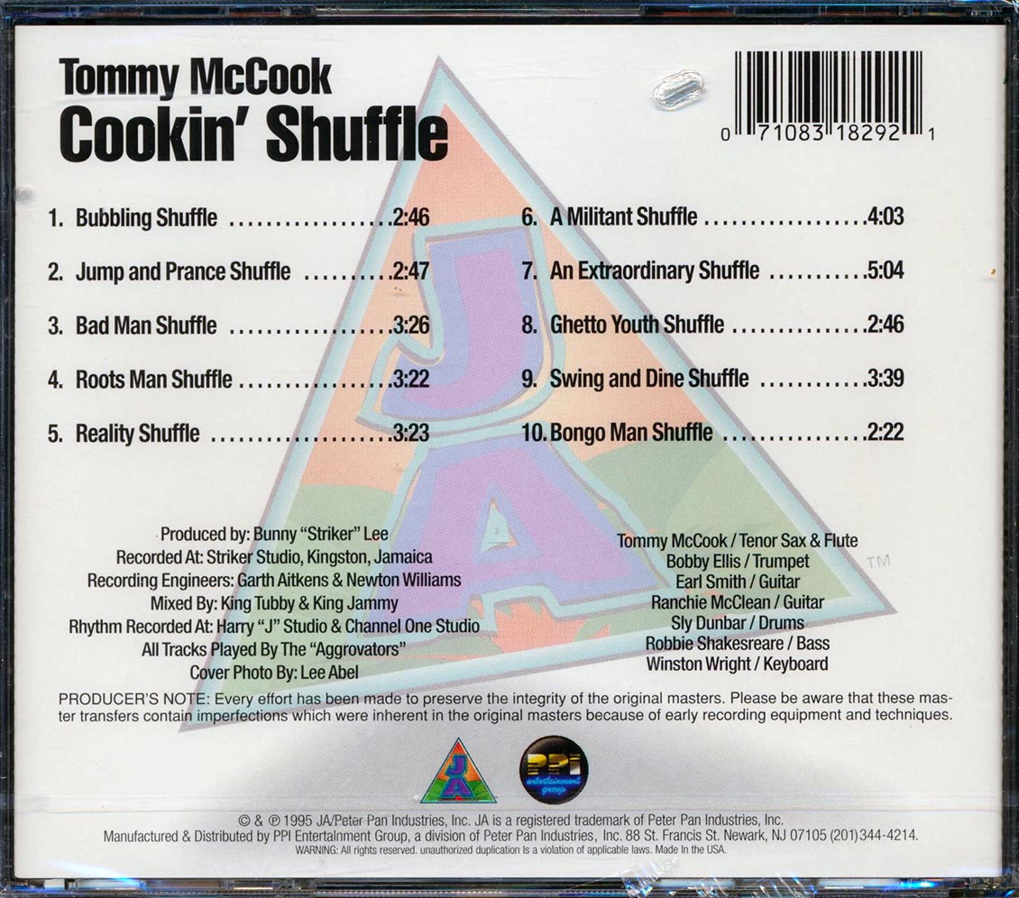 Tommy McCook - Cookin' Shuffle (marked/ltd stock)