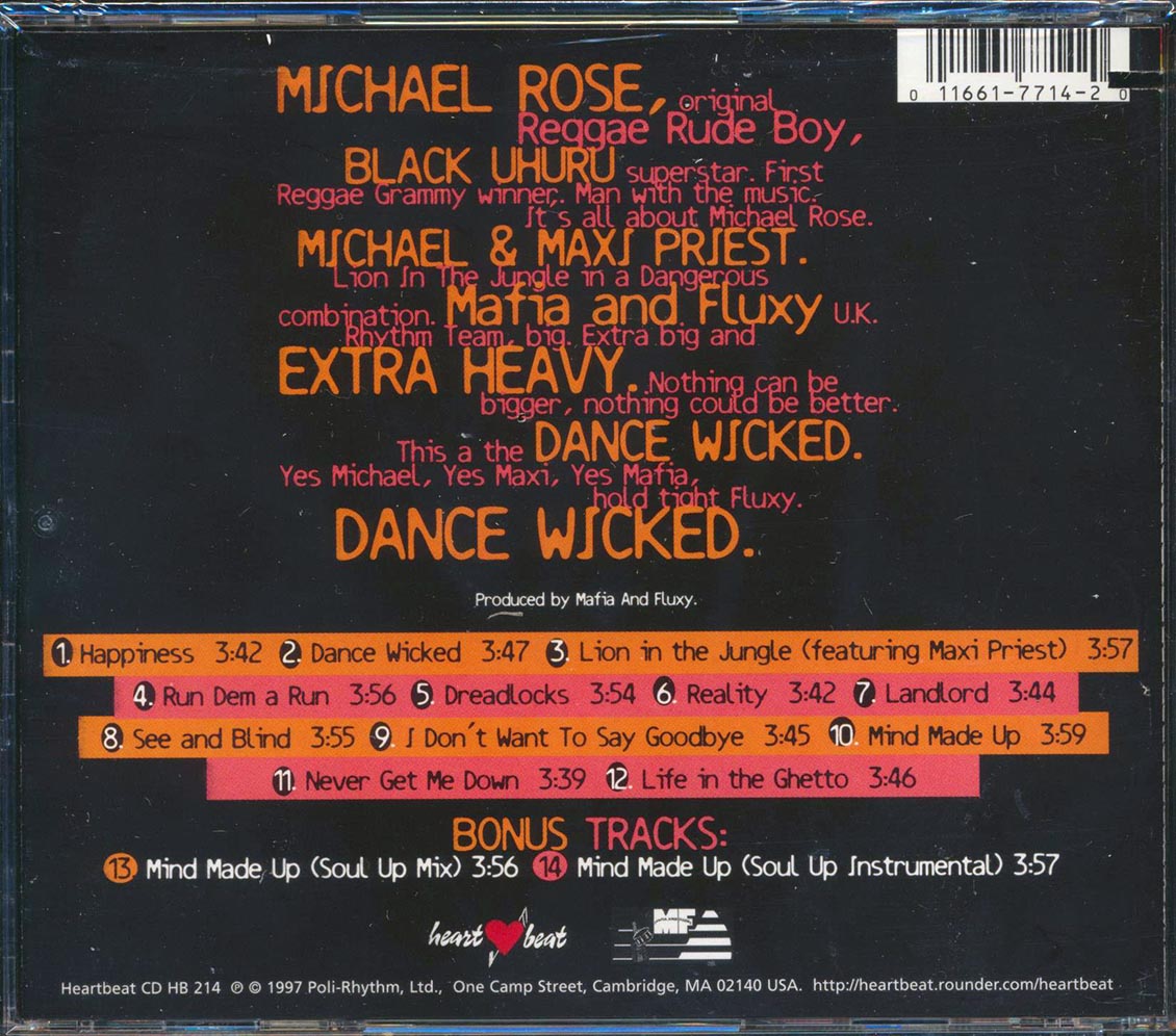 Michael Rose - Dance Wicked (marked/ltd stock)