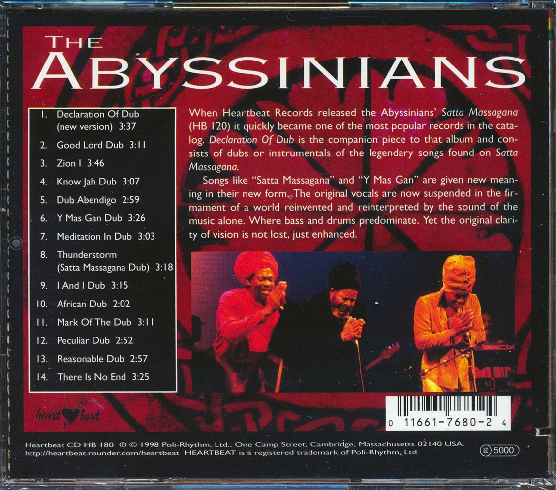 The Abyssinians - Declaration Of Dub (marked/ltd stock)