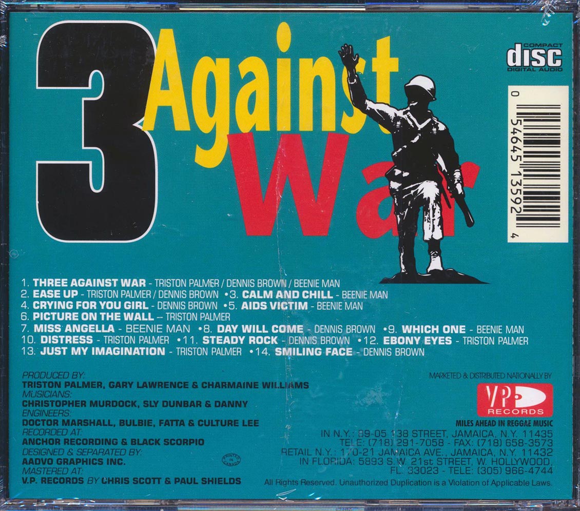 Dennis Brown, Triston Palmer, Beenie Man - 3 Against War