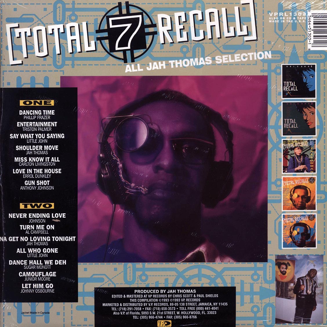 Triston Palmer, Carlton Livingston, Anthony Johnson, Al Campbell, Etc. - Total Recall 7: Jah Thomas Productions