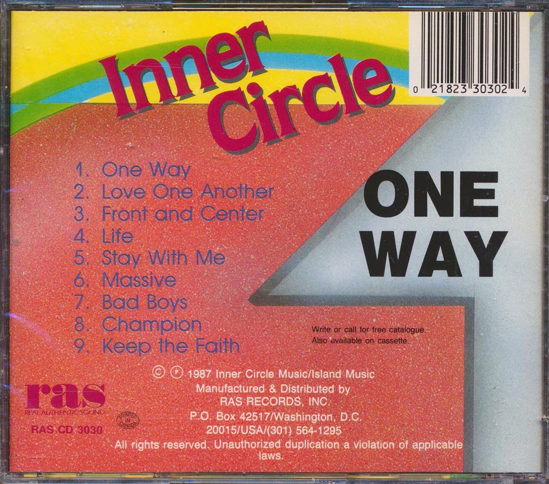 Inner Circle - One Way (Includes 'Bad Boys') (marked/ltd stock)