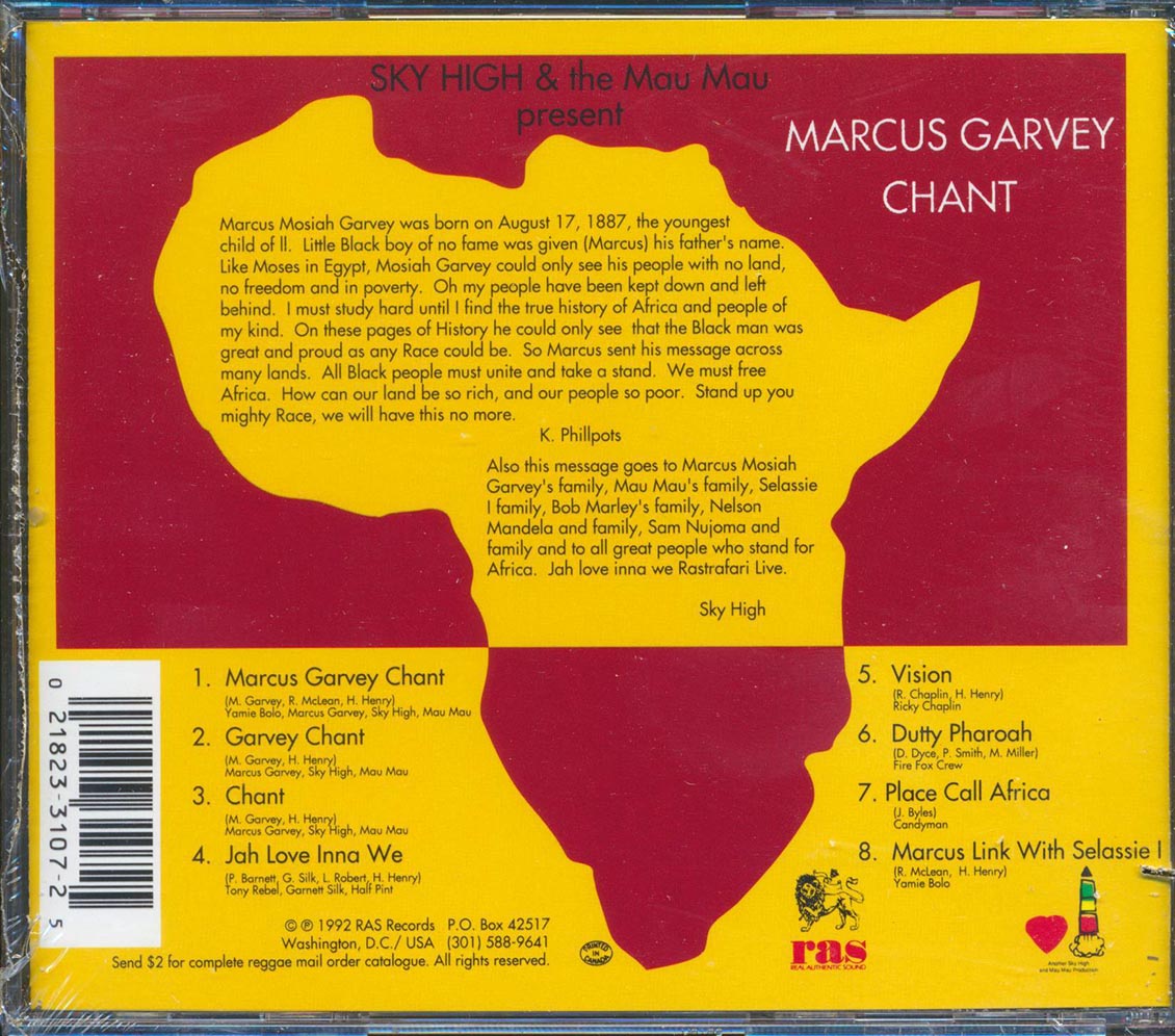 Yami Bolo, Half Pint, Garnett Silk, Sky High & The Mau Mau, Etc. - Marcus Garvey Chant (marked/ltd stock)