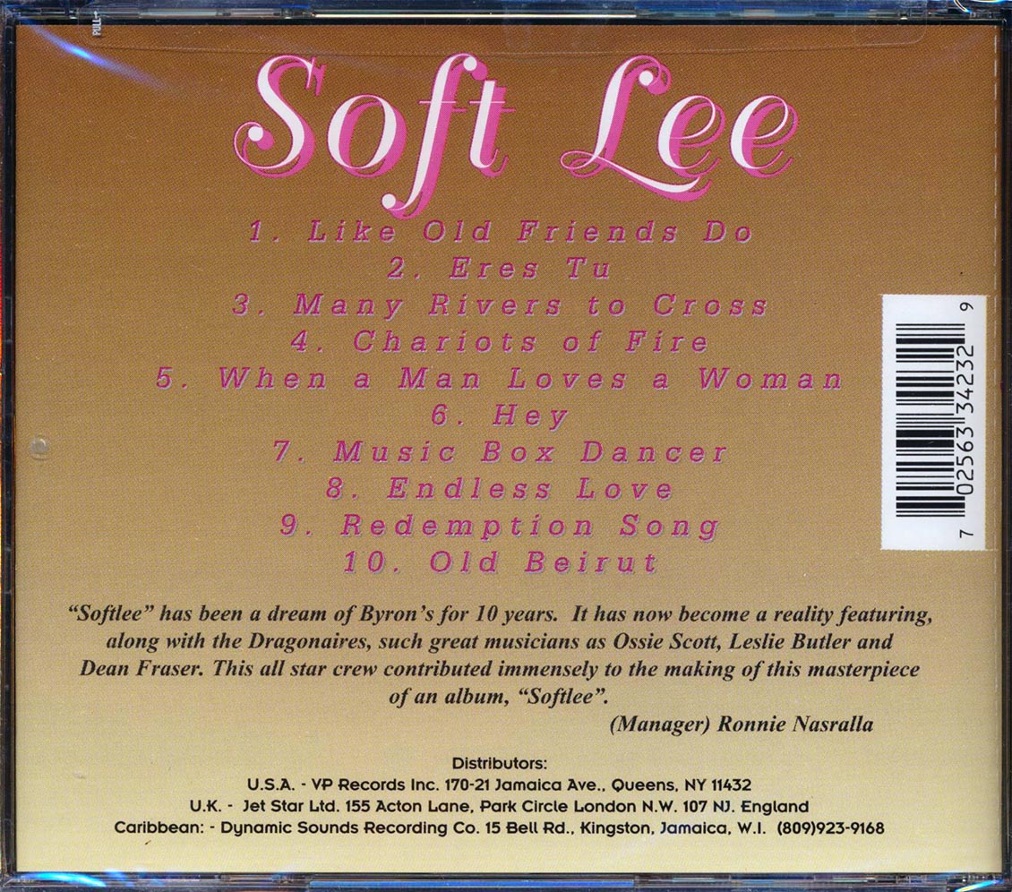 Byron Lee & The Dragonaires - Soft Lee Volume 1