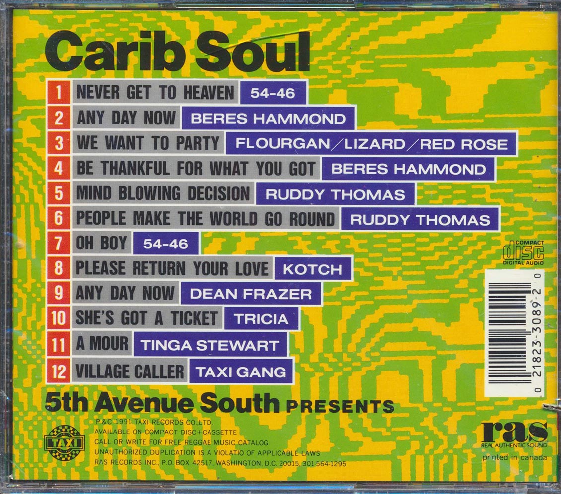 Beres Hammond, 5446, Kotch, Tinga Stewart, Etc. - Carib Soul (marked/ltd stock)